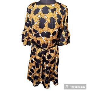 NWT Molly Bracken premium size large saffron yellow dress